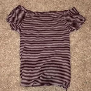 Old navy off the shoulder cropped shirt!